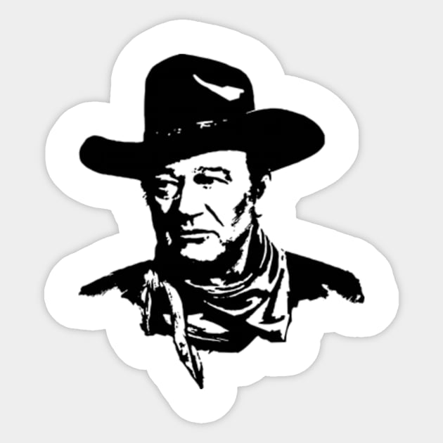 John Vintage Wayne The comedy Duke 2 Sticker by davidhedrick